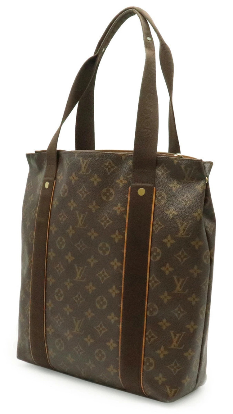 Louis Vuitton Bobour Cabas Monogram Tote Shoulder Bag Brown